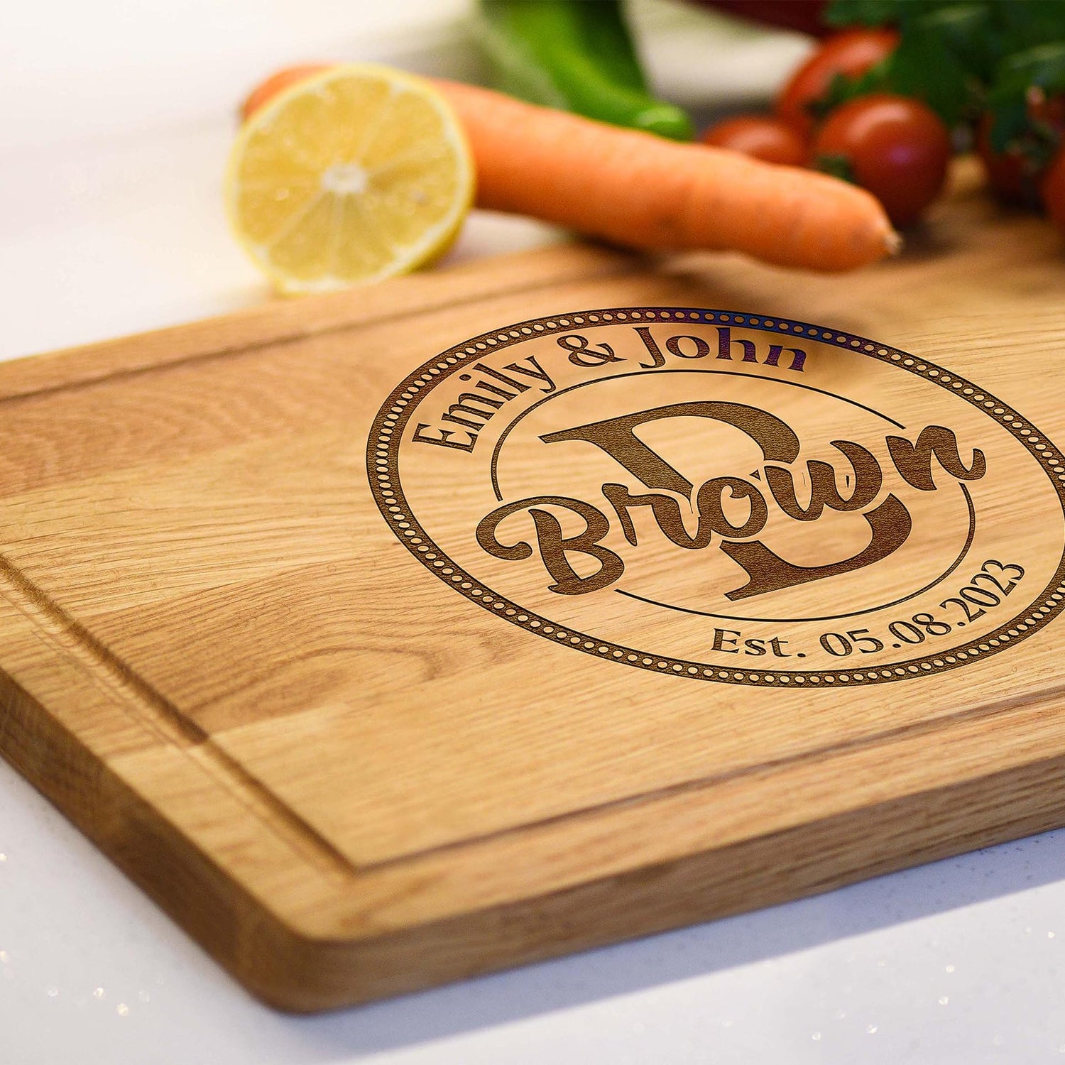 Personalized Cutting Board for Christmas Gift with Couple Names, Christmas Gifts for Couples Unique, Customizable Charcuterie Boards, Anniversary, Kenzal Customized