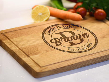 Personalized Cutting Board for Christmas Gift with Couple Names, Christmas Gifts for Couples Unique, Customizable Charcuterie Boards, Anniversary, - WoodArtSupply