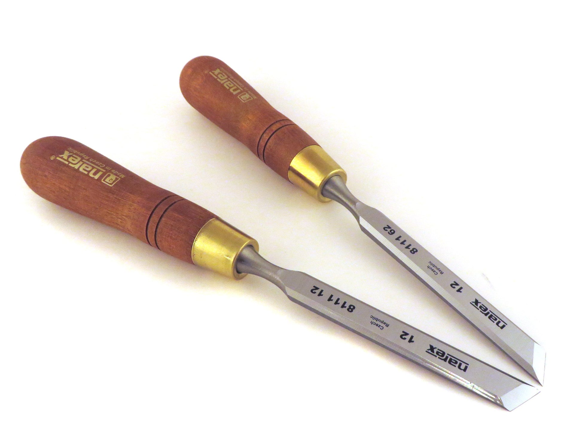 Narex Right & Left 12 mm 1/2" Skew Paring Chisels 81112/811162 - WoodArtSupply