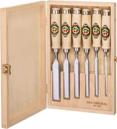 Kirschen 1101000 6-Piece Chisel Set in Wood Box