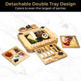 SMIRLY Charcuterie Boards Gift Set: Charcuterie Board Set, Bamboo Cheese Board Set - Unique Mothers Day Gifts for Mom - House Warming Gifts New Home, SMIRLY