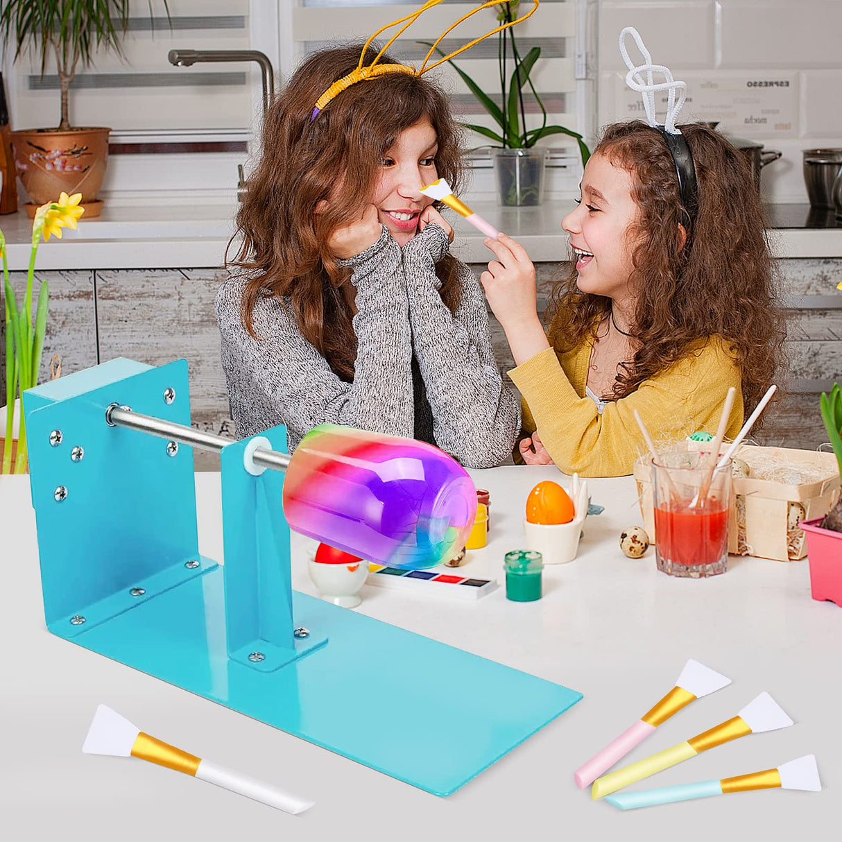 Silicon Epoxy Brushes Set for Making Epoxy Glitter Tumblers, Reusable Flexible Epoxy Application Sticks for Spreading an Even Coat of Epoxy Resin on Riomh