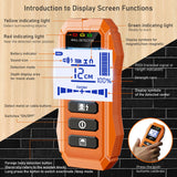 Stud Finder up to 4.7inch Contain Protecting Pouch,Wall Scanner 6 in 1 Beam Finders with Intelligent Microprocessor Chip, Audio Alarm and HD LCD PIGADA