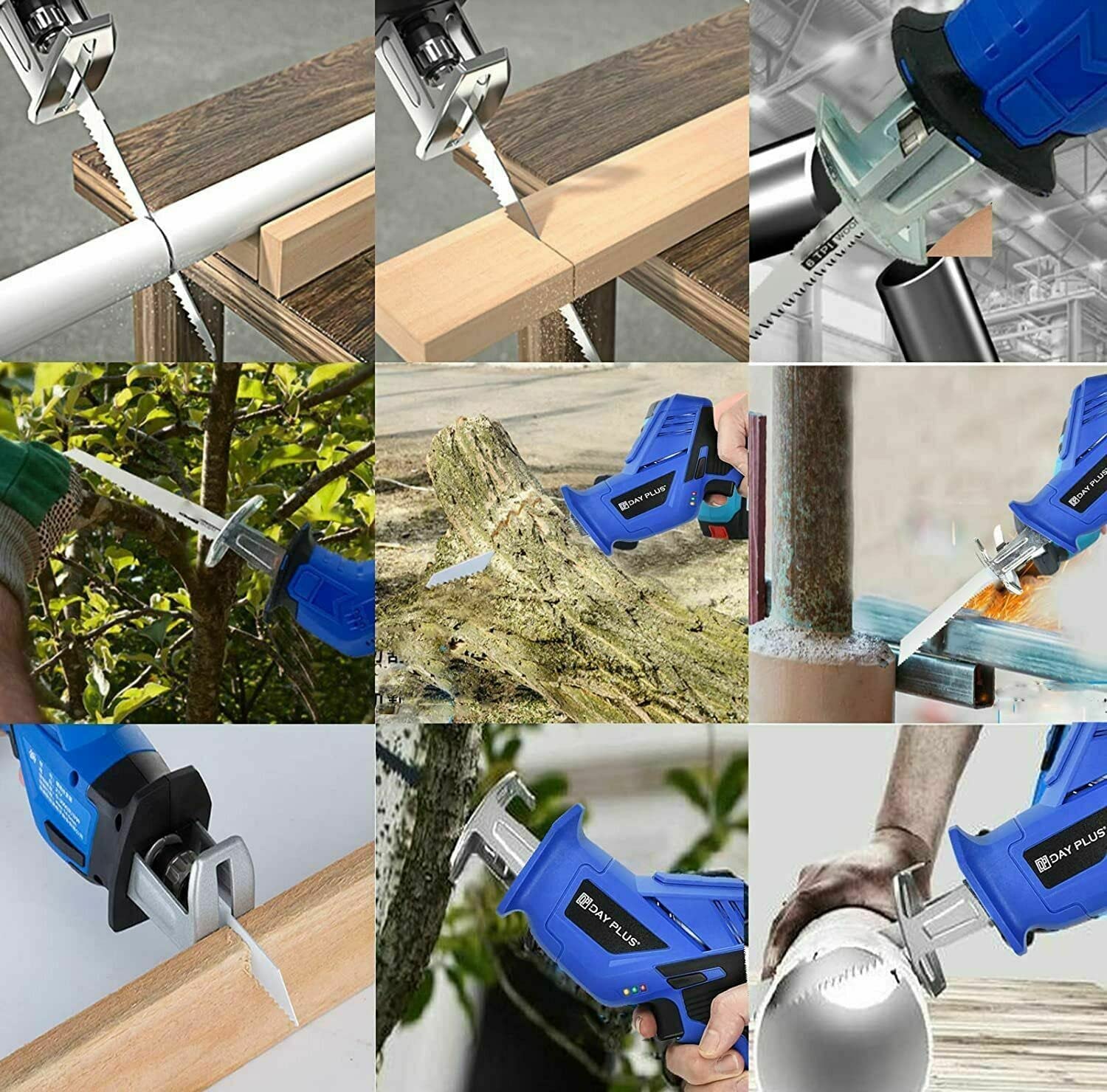 Cordless Reciprocating Saw, 21V MAX Brushless Powerful Battery Powered Sawzall, Variable Speed Electric Saw, Tool-Free Blade Change, LED Light, Sabre Royalswill