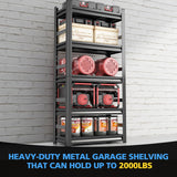 72" H Garage Shelving,Sturdy Garage Shelves Steel Heavy Duty Shelf,Large Metal Shelves,Adjustable Garage Storage Shelves Rack Unit for Warehouse Bezuny