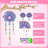 Gift for 6-7-8-9-10 Yeal Old Girls Boys: Arts and Crafts for Kids Age 6-8-10-12 Diamond Art Wind Chimes Kit for Girl Toys Age 5-11 Present Sun Anofty