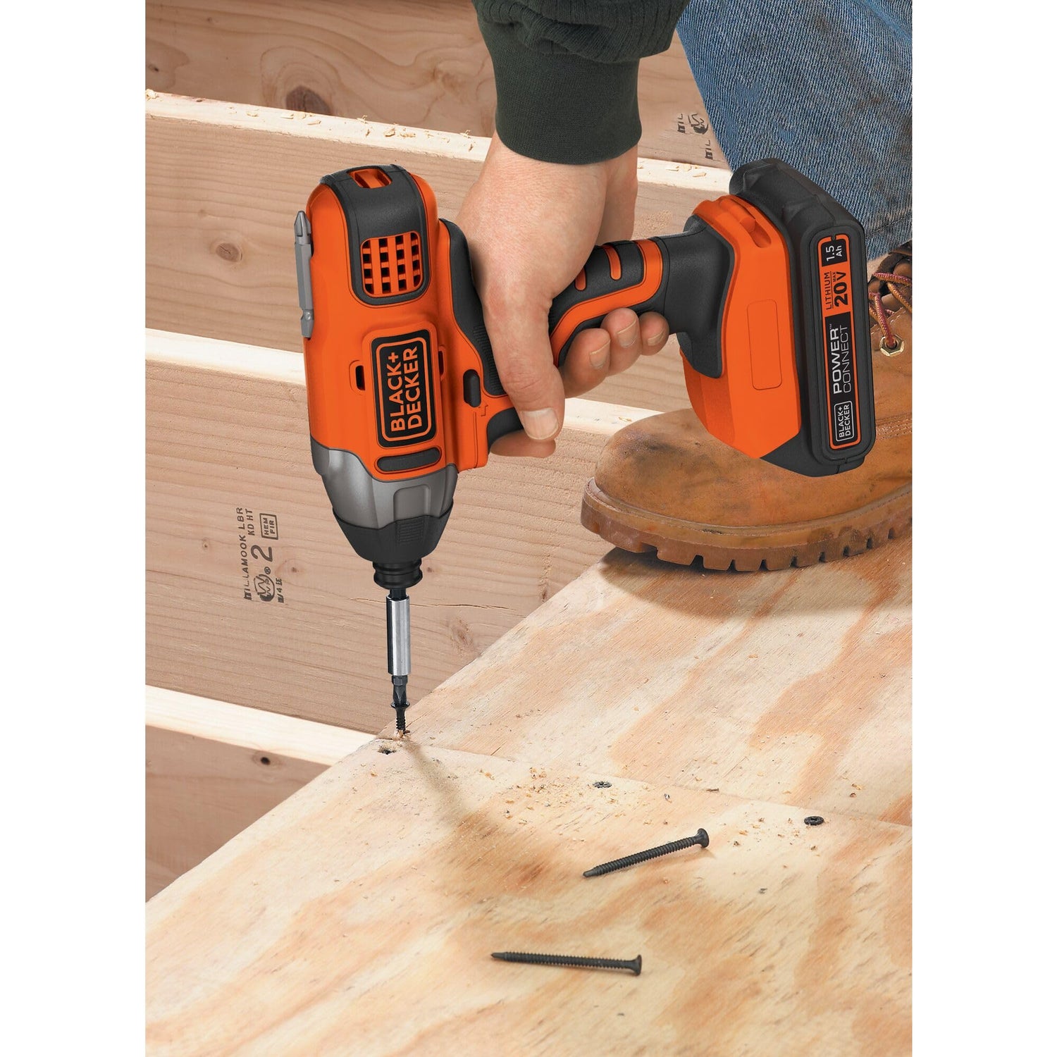 BLACK+DECKER 20V MAX* POWERCONNECT 1/4 in. Cordless Impact Driver Kit (BDCI20C) BLACK+DECKER