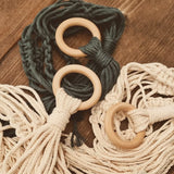 SOUJAP 110 PCS 58mm Natural Wood Rings, 2 Inch Unfinished Solid Wood Rings, Macrame Rings Wood Circle Ring for Crafts, Pendant Connectors, Jewelry SOUJAP