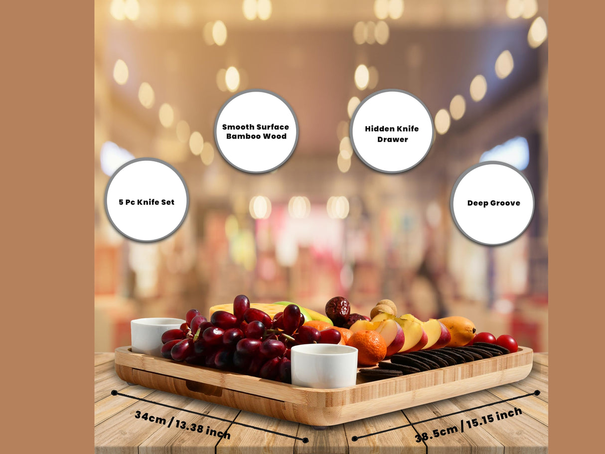 Personalized Charcuterie Board, Bamboo Cheese Board, Wedding Gifts, Housewarming Gift, Birthday Gifts for Women or Men, Custom Engraved Serving YEWBEE