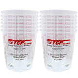 Custom Shop - Pack of 12-64 Ounce Graduated Paint Mixing Cups (2 Quarts) - Cups Have Calibrated Mixing Ratios on Side of Cup - Cups Hold 80-Fluid Custom Shop