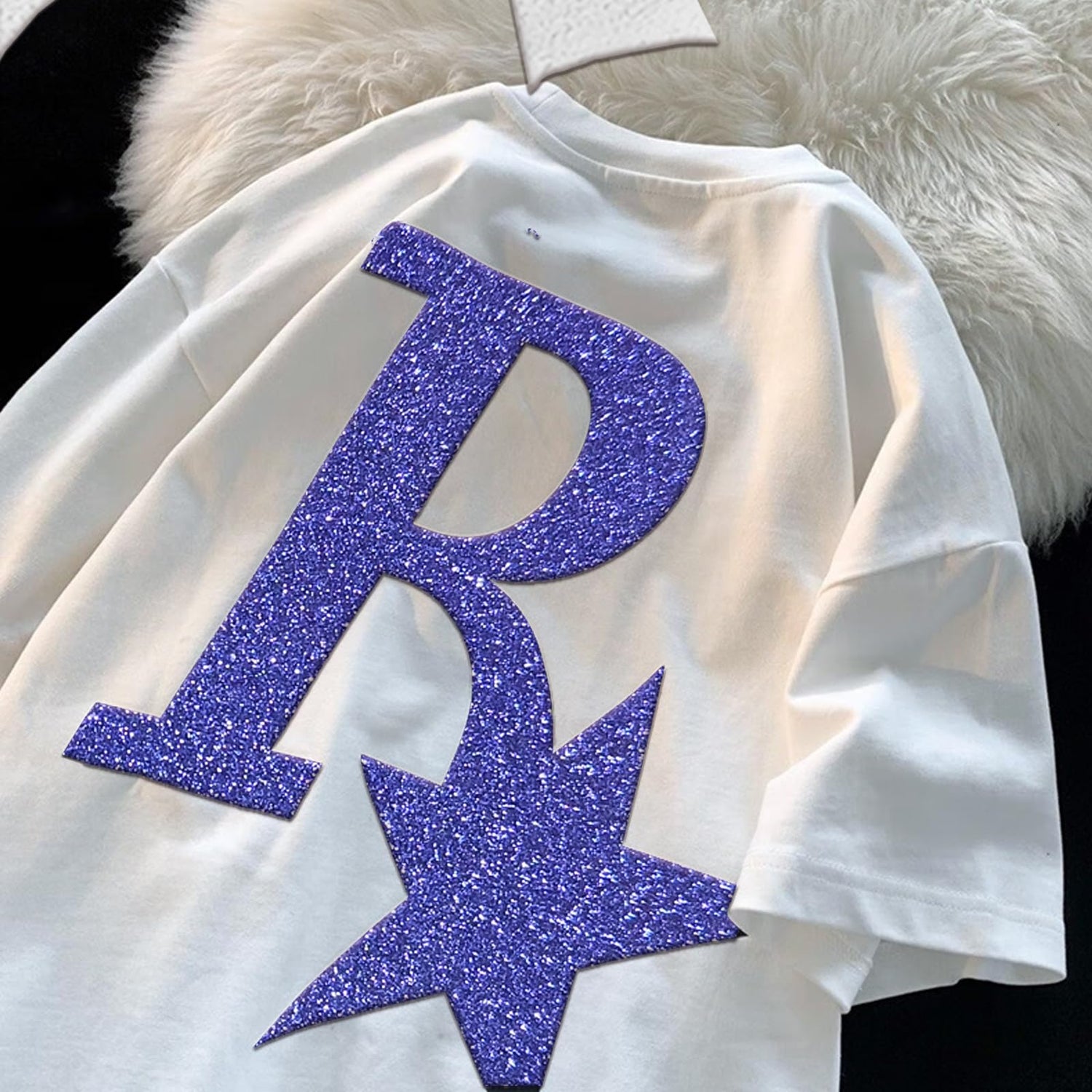 Glitter Puff Vinyl Heat Transfer 3D - Puff HTV Vinyl 8 Sheets 12"x 10" Glitter Heat Transfer Vinyl for T-Shirt Clothes Compatible with Cricut Air or AXLORP