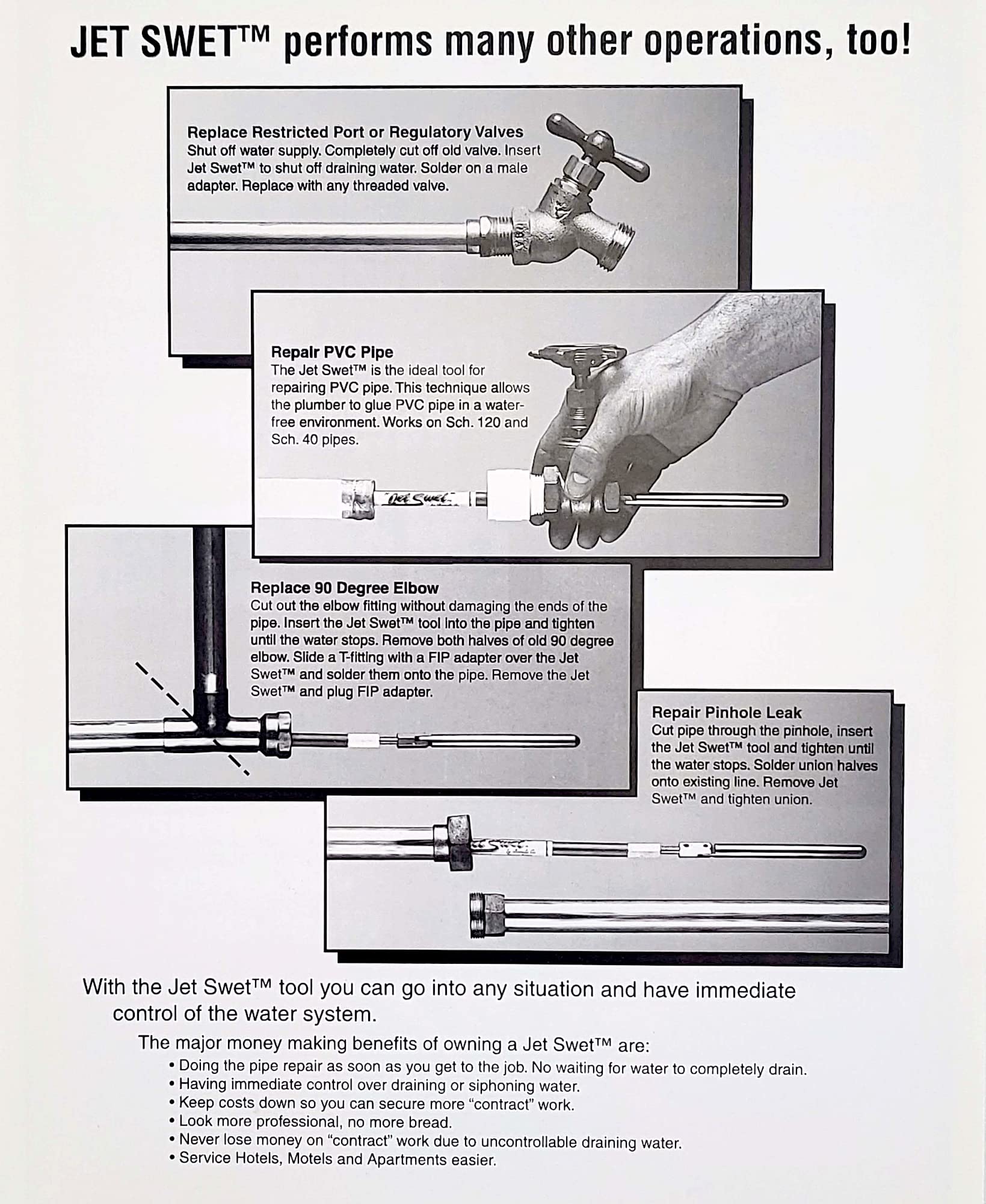 Jet Swet Pack - 1/2 in. to 2 in. - WoodArtSupply