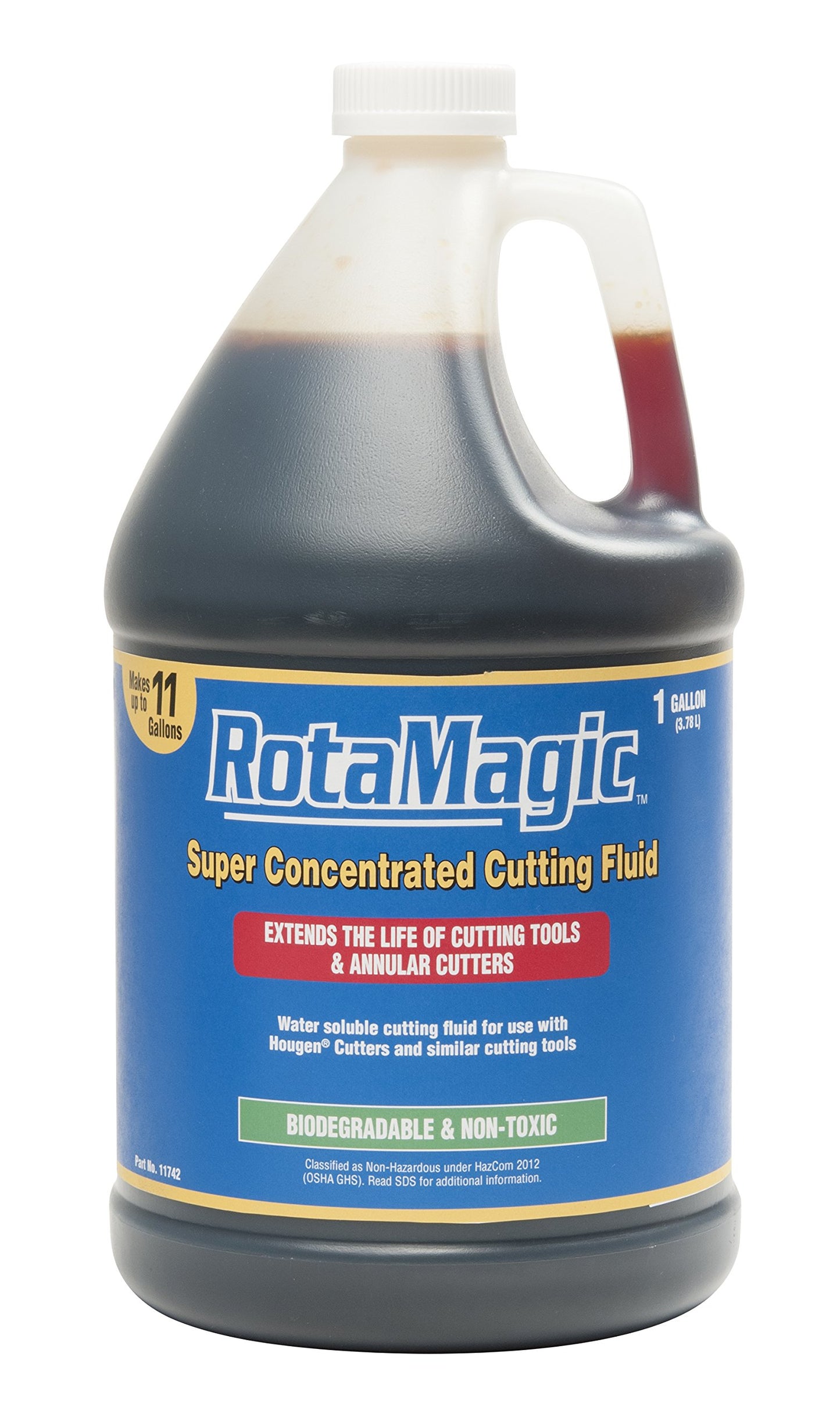 Hougen 11742 RotaMagic Metal Cutting Oil 10:1 mix Super Concentrated Cutting Fluid 1 Gallon - WoodArtSupply