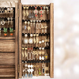 Poyilooo Jewelry Box Organizer, Large Jewelry Boxes for Women, Great Storage Earring Organizer Display for Necklace Earring Ring Bracelet, Rustic Poyilooo