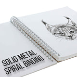 U.S. Art Supply Large 18-1/2" Wide x 14-1/8" (A3) Tall Artist Adjustable Wood Drawing Board Bundle with 11" x 14" Side Spiral Bound - 60lb Sketch U.S. Art Supply