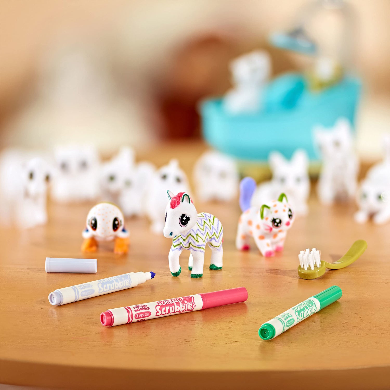 Crayola Scribble Scrubbie Pets Mega Set 2.0, Reusable Pet Care Toy, Toys for Girls & Boys, Holiday Gift for Kids, Ages 3, 4, 5, 6 Crayola