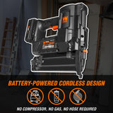 WEN 20V Max Cordless 18-Gauge Brad Nailer with 2.0Ah Battery and Charger (20512) WEN
