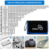 STREBITO Electronics Precision Screwdriver Sets 142-Piece with 120 Bits Magnetic Repair Tool Kit for iPhone, MacBook, Computer, Laptop, PC, Tablet, STREBITO