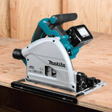Makita XPS01PTJ 18-Volt X2 LXT Lithium-Ion (36V) Brushless Cordless 6-1/2 inch Plunge Circular Saw Kit (5.0Ah) with 199140-0 39 inch Guide Rail(Sold Makita