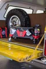 Adam's Polishes Mobile Rolling Utility Creeper Seat for Mechanics & Detailers - With Storage Trays for Tools Adam's Polishes