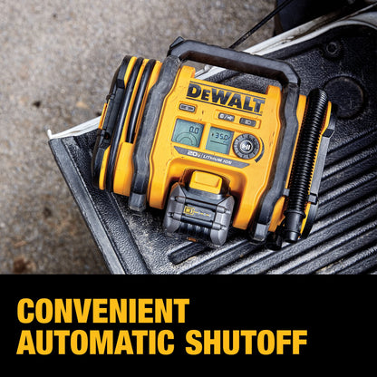 DEWALT 20V MAX Tire Inflator, Compact and Portable, Automatic Shut Off, LED Light, Bare Tool Only (DCC020IB)