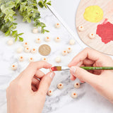 PH PandaHall 500pcs Natural Wood Beads 12mm Large Hole Wood Beads Unfinished Wooden Spacer Beads for Christmas Macrame Garland Farmhouse Decor PH PandaHall