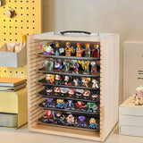 Olasme Miniatures Display Cases Miniatures Storage Case Wooden Miniatures Carrying Case Collectibles Travel Box Olasme