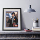 Dimensions PaintWorks Hedwig and Harry Potter Paint by Number Kit for Adults and Kids, Finished Project 11" x 14", Multicolor 15 Piece Dimensions