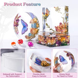 LET'S RESIN Upgrade Epoxy Resin Molds,Large Resin Molds for Flowers Preservation,Glossy Deep Hexagon Square Round Silicone Molds for Resin LET'S RESIN