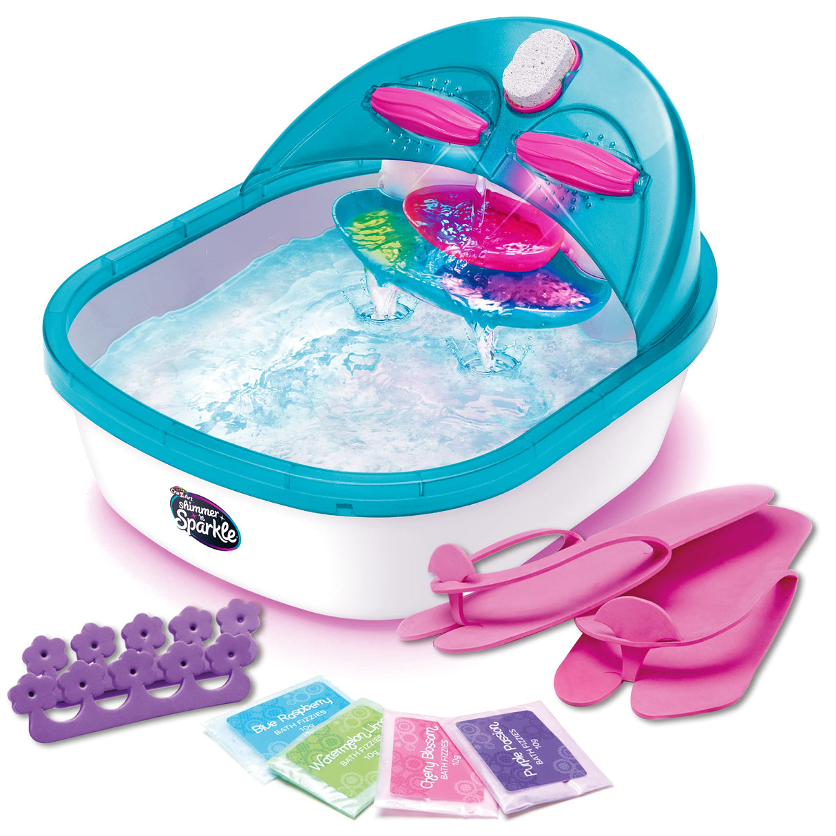 Shimmer ‘n Sparkle 6-in-1 Real Massaging Foot Spa for Kids Cra-Z-Art