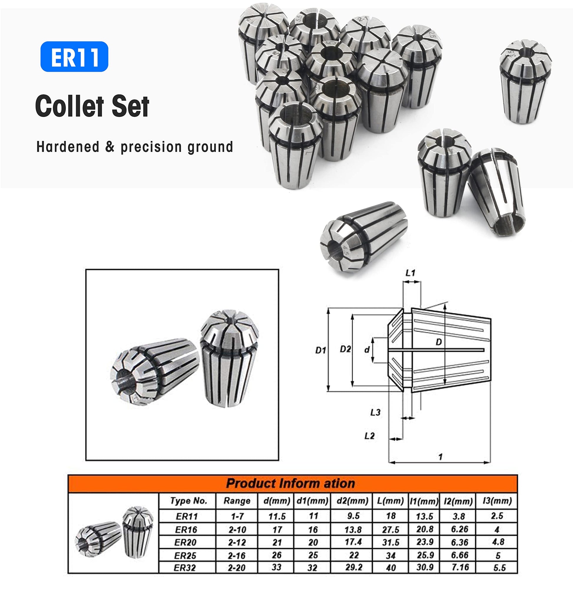 RATTMMOTOR CNC 1610 PRO 3 Axis GRBL Control DIY Mini CNC Router Machine Kit with Offline Controller and 14pcs ER11 Collets CNC Engraving Milling - WoodArtSupply