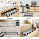 Mattitude Kitchen Mat [2 PCS] Cushioned Anti-Fatigue Non-Skid Waterproof Rugs Ergonomic Comfort Standing Mat for Kitchen, Floor, Office, Sink, Mattitude