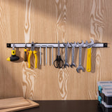 Navaris Set of 3 Magnetic Tool Holder Rack - 24 Inch Heavy Duty Garage Wall Holder Strip for Tools - Tool Bar with Magnet for Screwdriver, Wrench Navaris