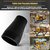 Table Saw Vacuum Adapter Replacement For Dewalt DWE7491RS Dust Collection Shop Vac Attachment Construction - Suitable for connecting 2 1/2 "table saw Adabuing