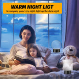 4 Pieces 3D Night LED Light Lamp Base and 4 Pieces Clear Acrylic Sheets with Remote Control and USB Cable, Christmas DIY Acrylic Adjustable 16 Colors Honoson