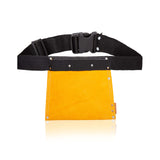 LAUTUS Suede Tool Bag & Adjustable Poly Web Belt | 5 Pockets | Leather Hammer Holder| Tape Measure Holder| Construction Grade| LAUTUS