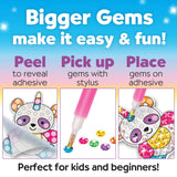 Creativity for Kids Big Gem Diamond Painting Kits: Magical Stickers and Suncatcher DIY Kit - Diamond Art for Kids, Unicorn Gifts for Girls Ages 6-8+ Creativity for Kids