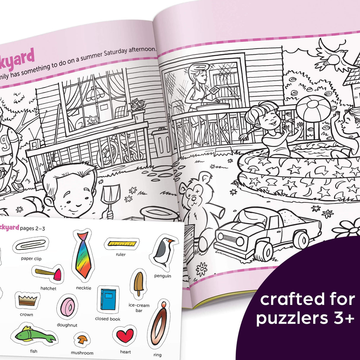 Highlights Hidden Pictures Sticker Fun Sticker Books for Kids Ages 3-6, 4-Pack of Sticker Books, 64 Pages of Seek and Find Sticker Activities, Books Highlights for Children