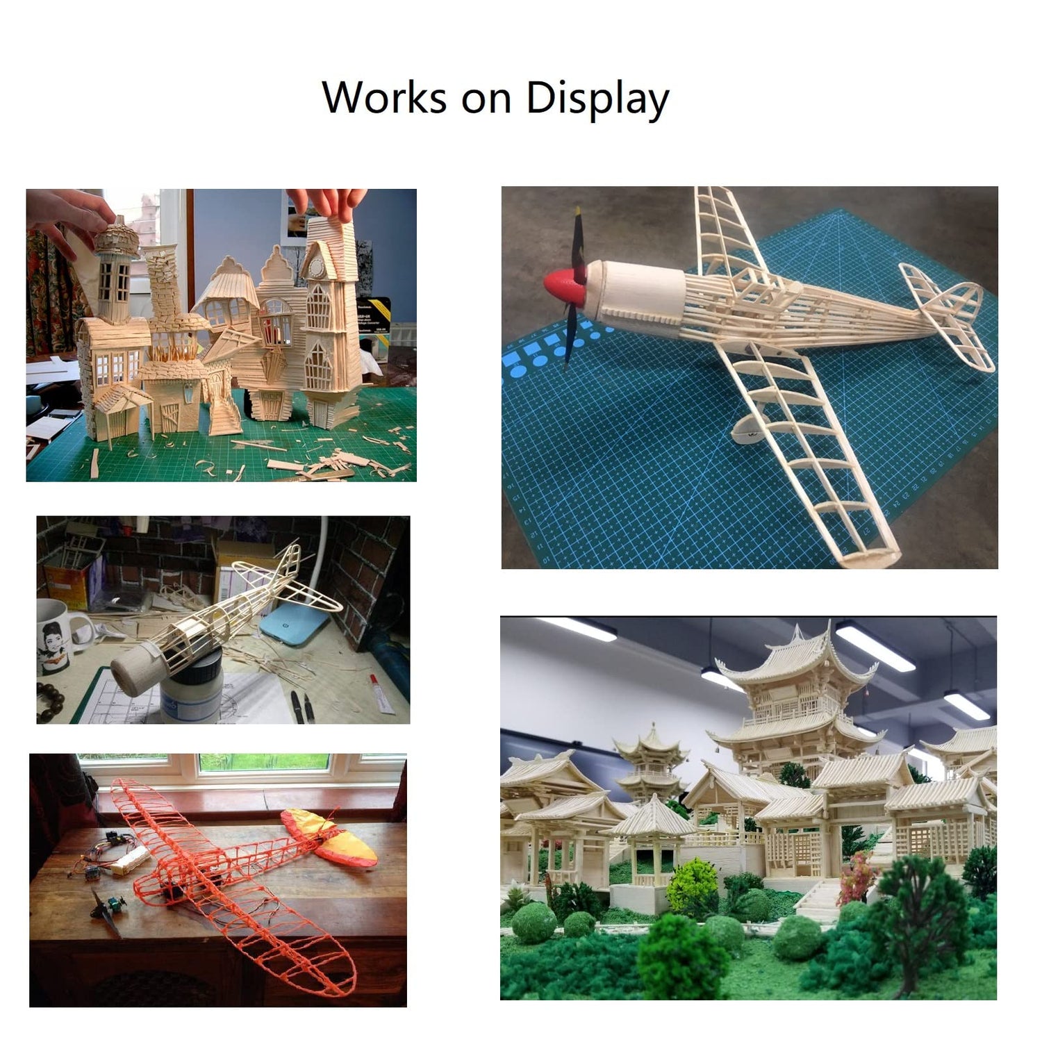 iUoczi 12 Pack Balsa Wood Sheets 1/12 x 4 x 6 Inch Cricut Unfinished Thin Wood Sheets for Crafts Make Models of House Airplane Ship Boat DIY Wooden iUoczi