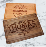Silverhill Design Custom Wood Cutting Board Gift:Perfect Wedding & Anniversaries! Personalized Charcuterie Cheese Board for Couples, Friends, & Generic