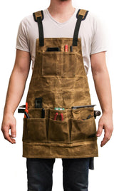 Readywares Waxed Canvas Tool Apron, Carpenter Aprons, Woodworking Aprons Readywares