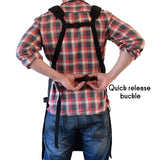 ecoZen Lifestyle Woodworking Shop Apron for Men - Carpenter Apron for Work Shop, Perfect Woodworking Gift, Heavy Duty Waxed Canvas Workshop Tool ecoZen Lifestyle