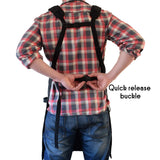 ecoZen Lifestyle Work Aprons for Men for Shop - Carpenter Apron and Shop Aprons for Men for Woodworking, Heavy Duty Waxed Canvas Workshop Tool Apron, ecoZen Lifestyle
