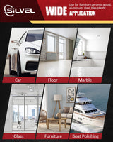 SILVEL Buffer Polisher, 1600W 7 Inch/6 Inch Polisher for Car Detailing, Wax Machine, 7 Variable Speed, with 6 Foam Pads, 3 Wool Pads, Packaging Bag, SILVEL