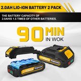 Angseen Mini Chainsaw Cordless 6Inch, Chain Saw Electric Chainsaw Battery Powered with Auto Chain Regulator & Auto Oiler, 800W Super Battery Chainsaw Angseen