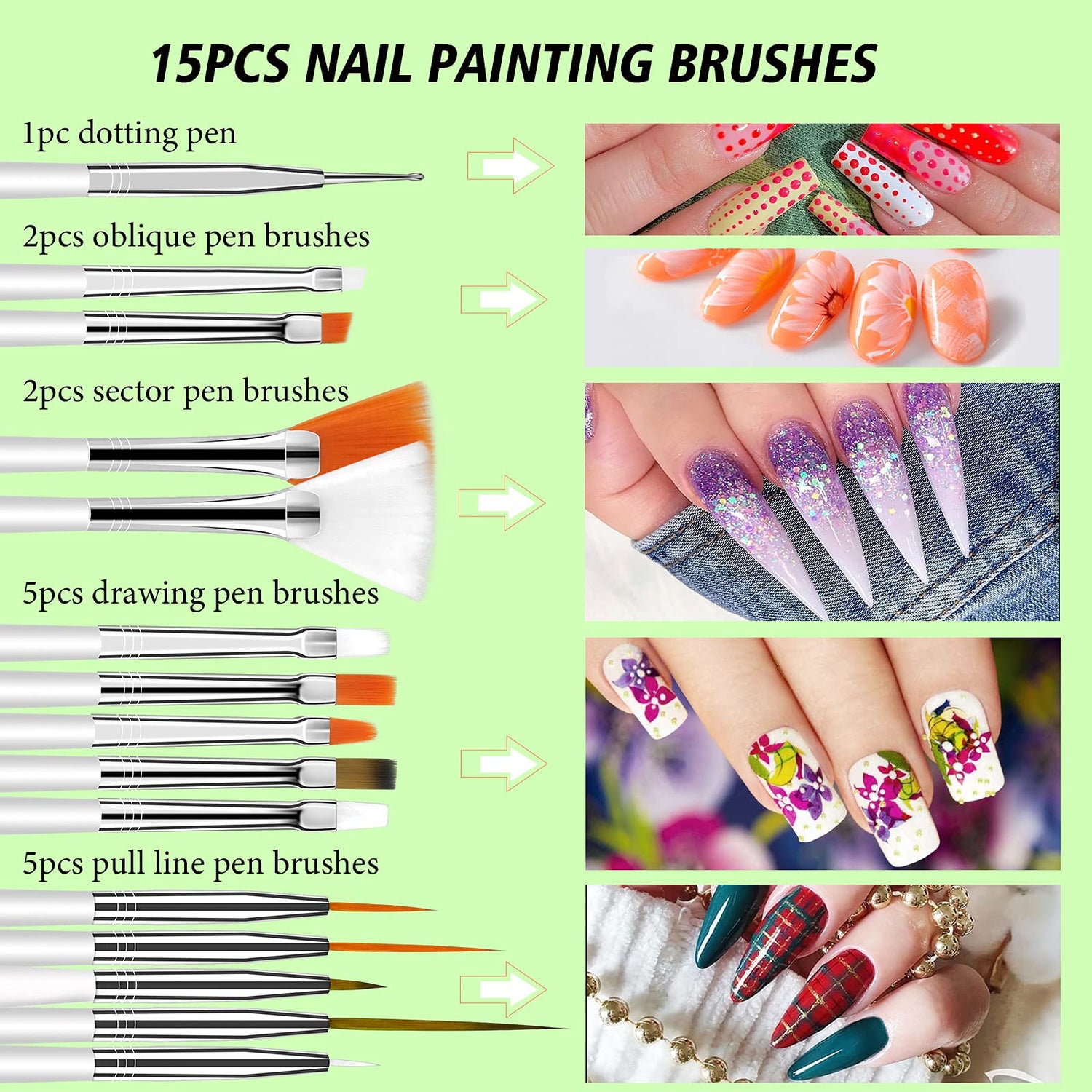 Saviland 12 Colors Nail Art Pens Set - 3D Nail Polish Pens Graffiti Nail Dotting Tools Acrylic Paint Pens Drawing Painting Point Liner Pen for Nails SAVILAND