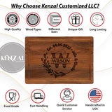 Personalized Wedding Anniversary Registry Gifts, Custom Engraved Cutting Board for Couples, Women, Men, Newly Wedding Gifts Serving Board, Christmas, Kenzal Customized