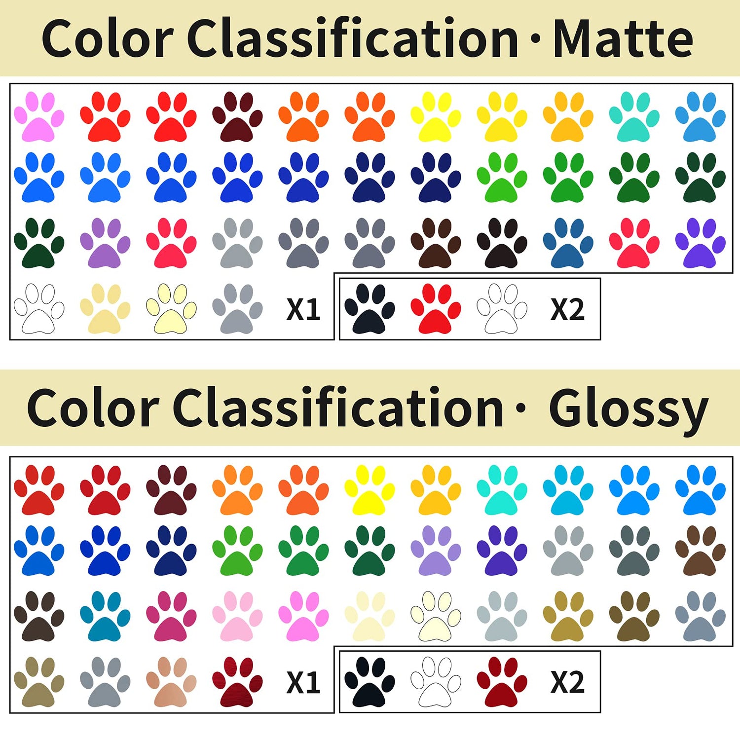 IModeur Permanent Adhesive Vinyl Bundle - 86 Pack Vinyl Sheets (12”x12”, Glossy, Matte, Metallic) for Most Cutting Machines and Party Decoration, IModeur