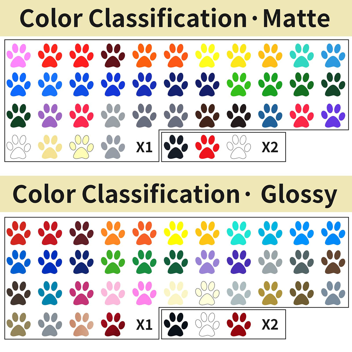 IModeur Permanent Adhesive Vinyl Bundle - 86 Pack Vinyl Sheets (12”x12”, Glossy, Matte, Metallic) for Most Cutting Machines and Party Decoration, IModeur