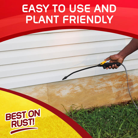 Iron OUT Liquid Rust Stain Remover, Pre-mixed, Quickly Removes Rust Stains from Concrete, Vinyl and Other Outdoor Surfaces, No Scrubbing, Safe to OUT
